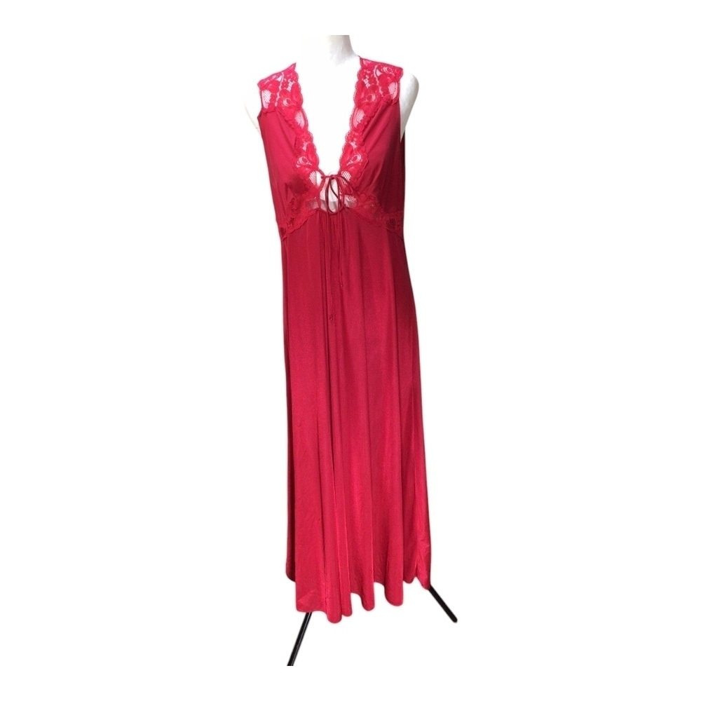 Van Roalte Vintage Slip  Dress With Lace EUC Size M